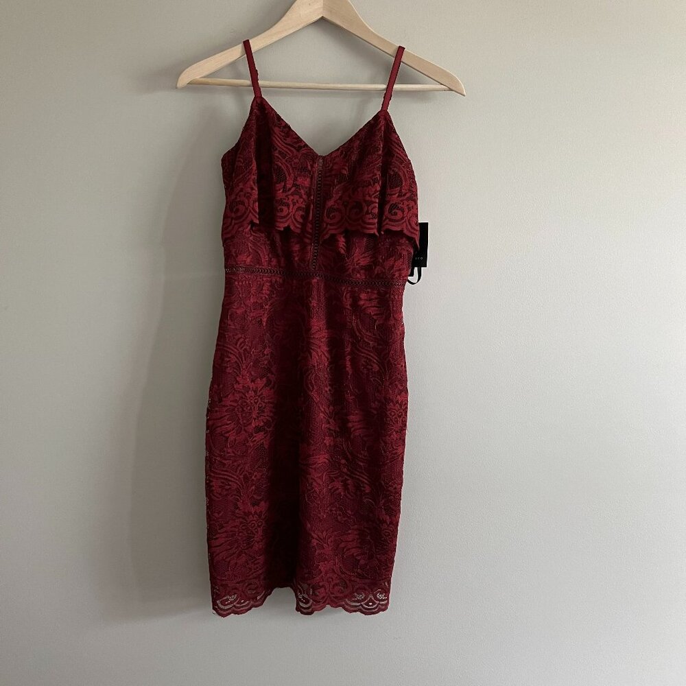 NWT | I.N. San Francisco Lace Spaghetti Strap Mini Dress | Size 3